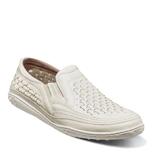 Stacy Adams Herren Ithaca Fahrer-Slipper, Weiss/opulenter Garten, 43 EU von Stacy Adams