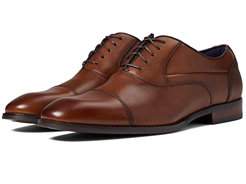 STACY ADAMS Herren Kallum Cap Toe Oxford, Cognac, 49.5 EU von Stacy Adams