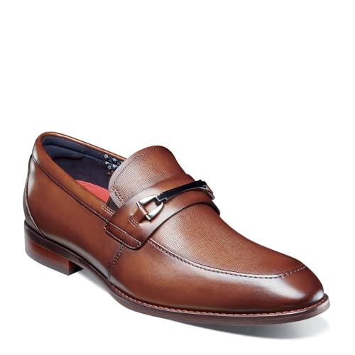 STACY ADAMS Herren Kaylor Moc Toe Bit Slip-On, Cognac, 42.5 EU von Stacy Adams