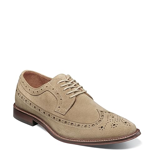 STACY ADAMS Herren Marligan Wingtip Oxford, Sand, 46 EU von Stacy Adams