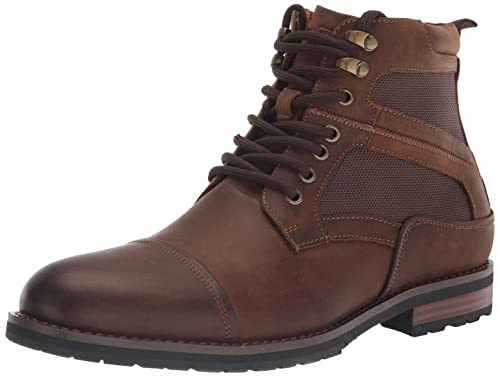 Stacy Adams Herren Osiris Schnürschuh mit Zehenkappe Mode-Stiefel, Chocolate Crazyhorse, 39.5 EU von Stacy Adams