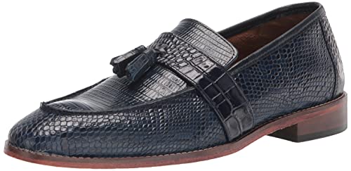 STACY ADAMS Herren Pacetti Tassel Slip on Loafer Slipper, Blau, 48 EU von Stacy Adams