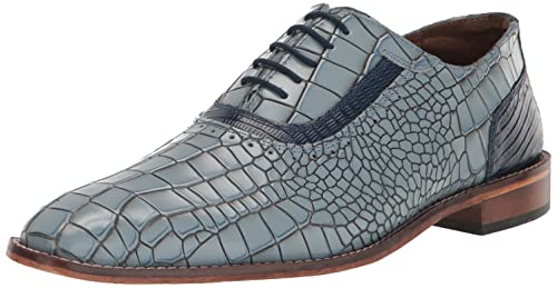 STACY ADAMS Herren Riccardi Lace Up Oxford, Hellblau Multi, 42.5 EU Weit von Stacy Adams