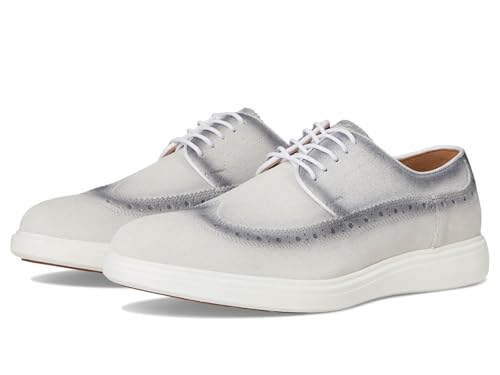 STACY ADAMS Herren Trudell Wingtip Lace Up Sneaker, Hellgrau, 47 EU von Stacy Adams