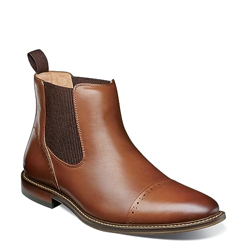 STACY ADAMS Maury Cap Toe Chelsea Boot Chocolate 9 M von Stacy Adams