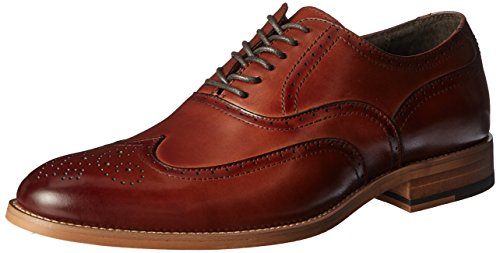 STACY ADAMS Men's Dunbar-Wingtip Oxford, Cognac, 15 W US von Stacy Adams