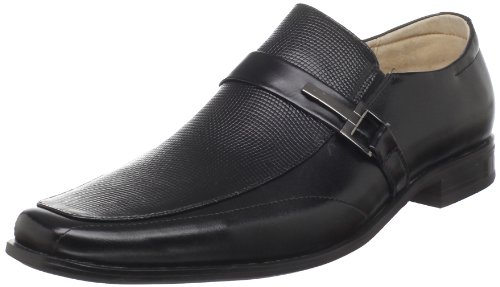 Stacy Adams Herren Beau Moc Toe Bit Slip-On Loafer, schwarz, 46 EU von Stacy Adams