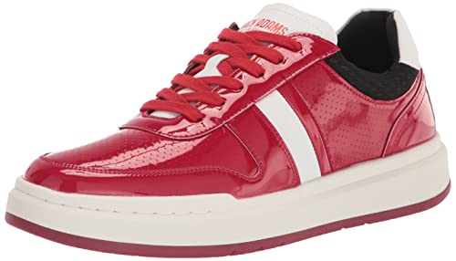 STACY ADAMS Herren Cashton Schnüren Sneaker, Rotes Lackleder, 42.5 EU von Stacy Adams