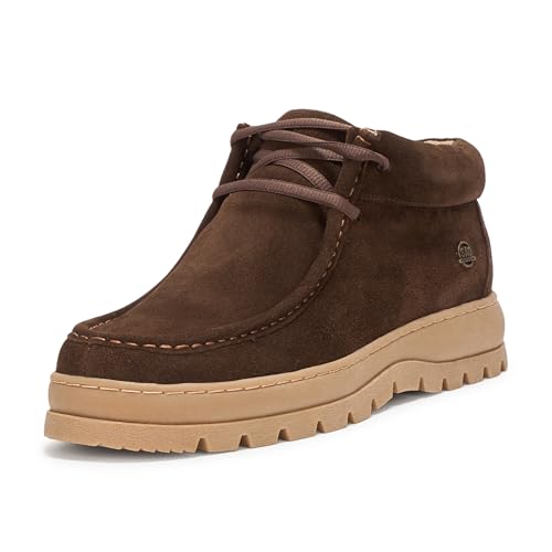 Stacy Adams Herren Dublin Ii Suede Lace Up Ankle Boot Mode-Stiefel, Braun Wildleder, 45 EU von Stacy Adams