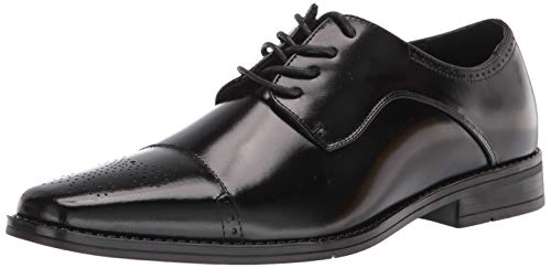 Stacy Adams Herren Kenway Cap Toe Oxford, schwarz, 42.5 EU von Stacy Adams
