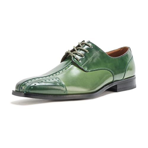 Stacy Adams Herren Palmento Cap Toe Oxford, Grün Multi, 45 EU von Stacy Adams