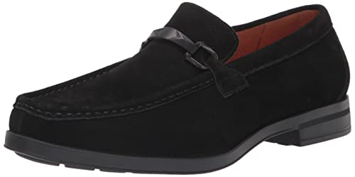 Stacy Adams Herren Paragon Slip on Loafer Slipper, Schwarzes Wildleder, 41 EU von Stacy Adams
