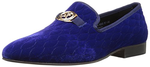 Stacy Adams Herren Valet Velour Bit Slip-on Loafer Slipper, blau, 42.5 EU von Stacy Adams