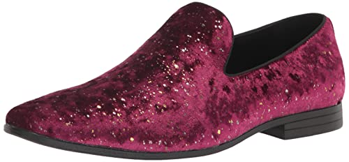 Stacy Adams Herren Stellar Glitzer Slipper, Burgunder, 40 EU von Stacy Adams