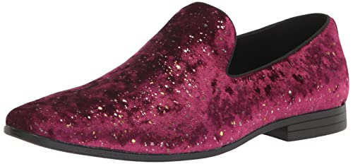 Stacy Adams Herren Stellar Glitzer-Schlupfschuh Slipper, burgunderfarben, 40.5 EU von Stacy Adams