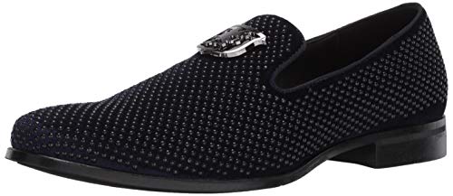 Stacy Adams Herren Swagger Fahrer-Slipper, Marineblau, 41.5 EU von Stacy Adams