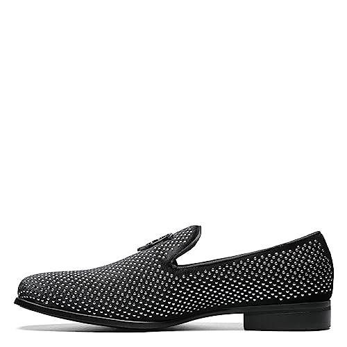 Stacy Adams Herren Swagger Studded Ornament Slip-on Fahrer-Slipper, Schwarz, 42.5 EU von Stacy Adams