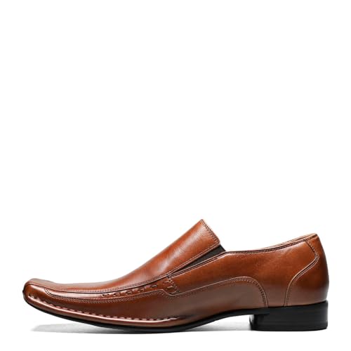 STACY ADAMS Herren Templin Fahrrad-Zehen-Slip-On, Braun (Cognac), 48 EU von Stacy Adams