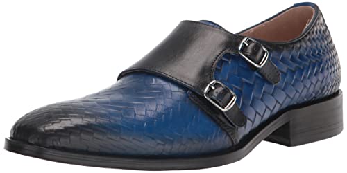 STACY ADAMS Herren Torrance Double Monk Strap Mönch-Schnallenschuh, Blau, 47 EU von Stacy Adams