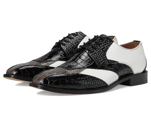 Stacy Adams Herren Tristano Bike Toe Lace Up Oxford, Schwarz Grau Weiß, 47 EU Weit Stacy Adams Herren Tristano Bike Toe Lace Up Oxford, Schwarz Grau Weiß, 47 EU Weit von Stacy Adams