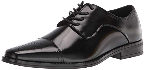 STACY ADAMS Kenway Herren Zehenkappe Oxford, (schwarz), 42.5 EU von Stacy Adams