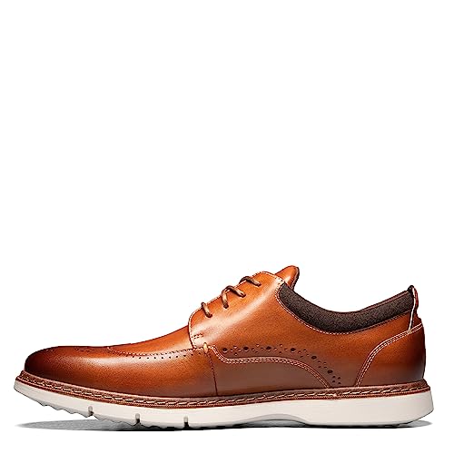 Stacy Adams Synergy Wingtip Schnürschuh Oxford für Herren, (Cognac), 47 EU von Stacy Adams