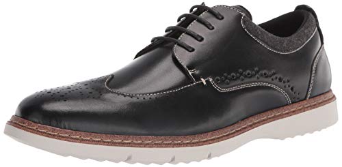 Stacy Adams Synergy Wingtip Schnürschuh Oxford für Herren, Schwarz - Größe: 43.5 EU von Stacy Adams