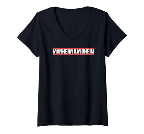 Damen Stadt MONHEIM AM RHEIN T-Shirt mit V-Ausschnitt Damen Stadt MONHEIM AM RHEIN T-Shirt mit V-Ausschnitt von Stadt MONHEIM AM RHEIN