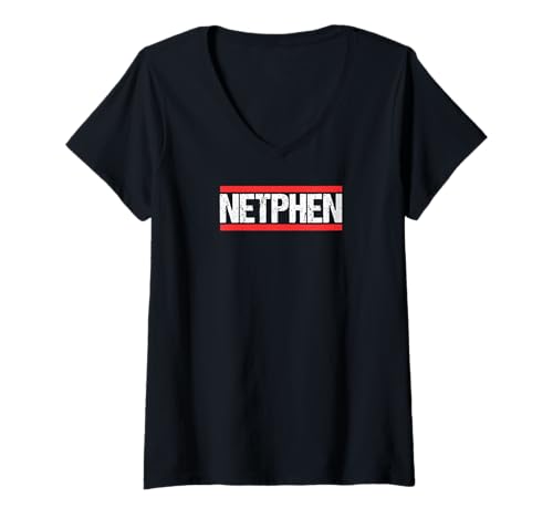 Damen Stadt NETPHEN T-Shirt mit V-Ausschnitt von Stadt NETPHEN