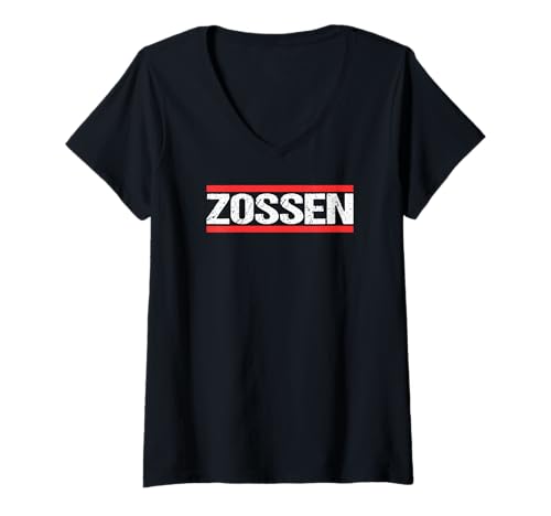 Damen Stadt ZOSSEN T-Shirt mit V-Ausschnitt von Stadt ZOSSEN