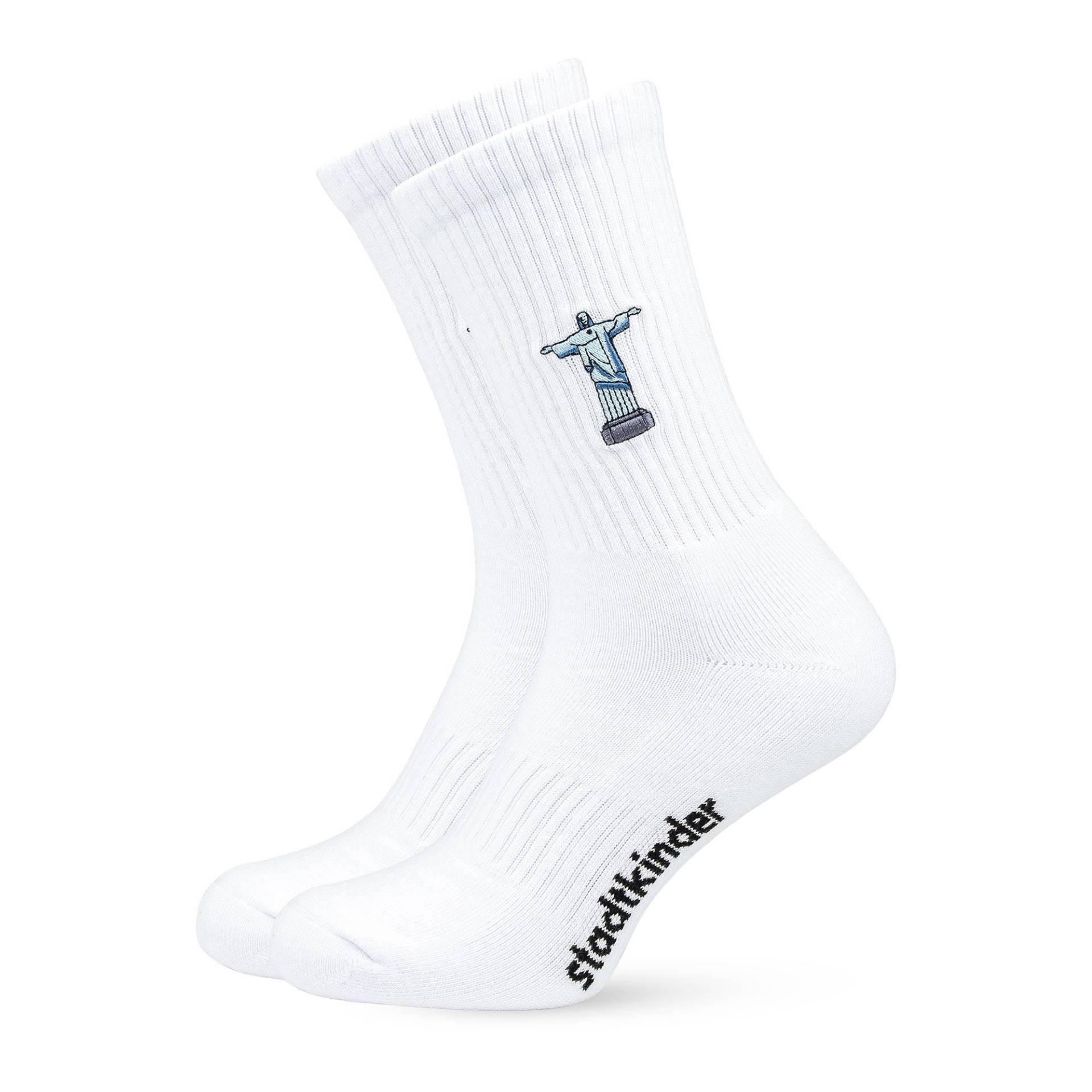Jesus Statue Socken, Rio, Sportsocken, Tennissocken von StadtkinderCom