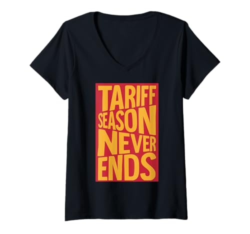 Damen Die Tarifsaison endet nie T-Shirt mit V-Ausschnitt Damen Die Tarifsaison endet nie T-Shirt mit V-Ausschnitt von Ständige Politik