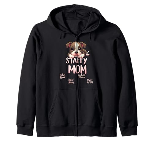 Lustiges Staffy Mom Dog Stafford Mama Humor Zitat Kapuzenjacke Lustiges Staffy Mom Dog Stafford Mama Humor Zitat Kapuzenjacke von Staffordshire Bull Terrier Fun Designs