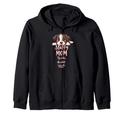 Lustiges Staffy Mom Dog Stafford Mama Humor Zitat Kapuzenjacke Lustiges Staffy Mom Dog Stafford Mama Humor Zitat Kapuzenjacke von Staffordshire Bull Terrier Fun Designs