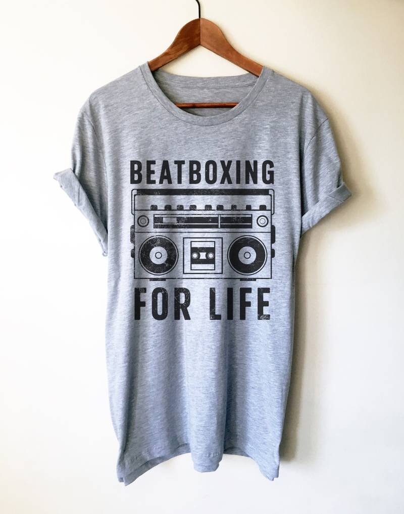 Beatboxing For Life Unisex Shirt - Shirt, Geschenk, Beatboxer Musik Hip Hop von StagandPeachCo