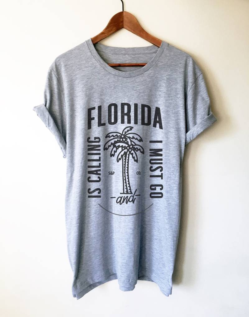 Florida Ruft An Und Ich Muss Gehen Unisex Shirt - Shirt, Geschenk, Miami Zustand Urlaub Florida Ruft An Und Ich Muss Gehen Unisex Shirt - Shirt, Geschenk, Miami Zustand Urlaub von StagandPeachCo
