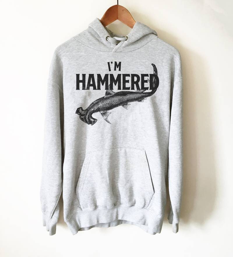 Ich Bin Gehämmert Hoodie - Hai Shirt, Geschenk, Geburtstag, Woche Meer Geschenk von StagandPeachCo