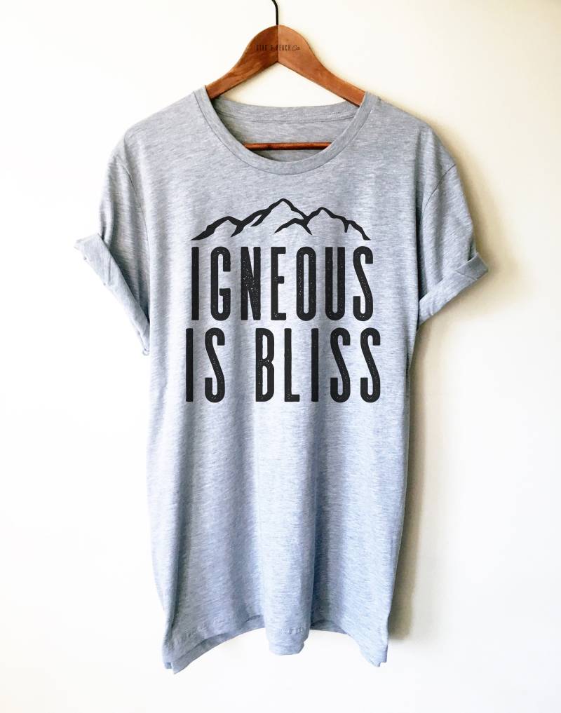 Igneous Is Bliss Unisex Shirt - Geologie Shirt, Geologen, Geologen Geschenk, Professor, Studenten, Wortspiele Igneous Is Bliss Unisex Shirt - Geologie Shirt, Geologen, Geologen Geschenk, Professor, Studenten, Wortspiele von StagandPeachCo