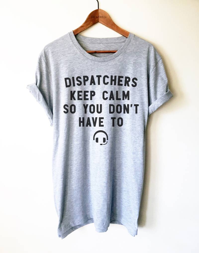 Lustiges Dispatcher Unisex Shirt - 911Operator Shirt, Notfall Dünnes Gold Line Ems Geschenk, Polizei Feuerwehr von StagandPeachCo