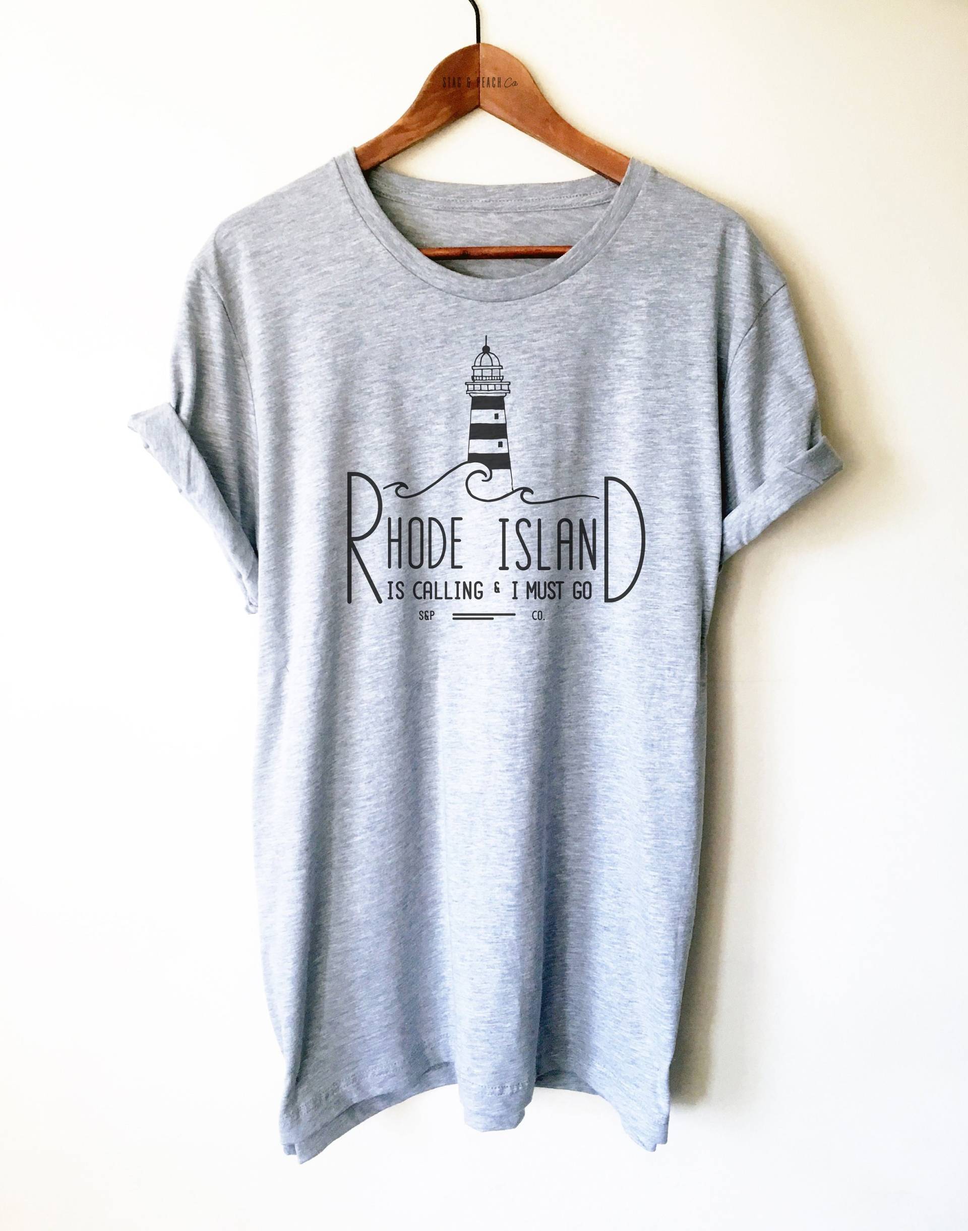 Rhode Island Ruft Unisex Hemd - Hemd, Vorsehung Neu England Ozean Zustand Geschenk von StagandPeachCo