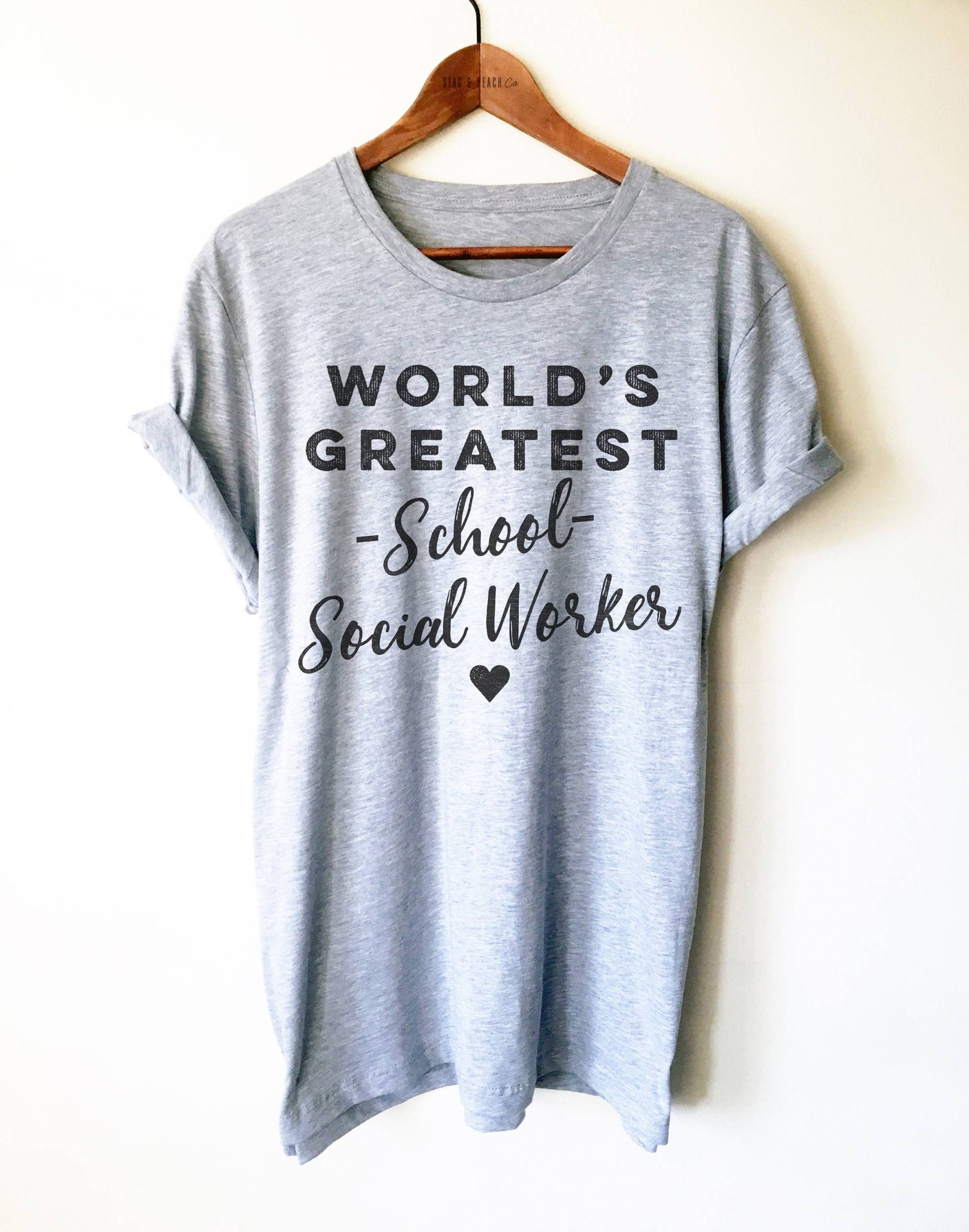 Schulsozialarbeiter-Shirt/Tank Top Hoodie - Sozialarbeiter-Shirt, Sozialarbeit-T-Shirt, Mitarbeiter Geschenk, Sozialarbeiter-Geschenk von StagandPeachCo