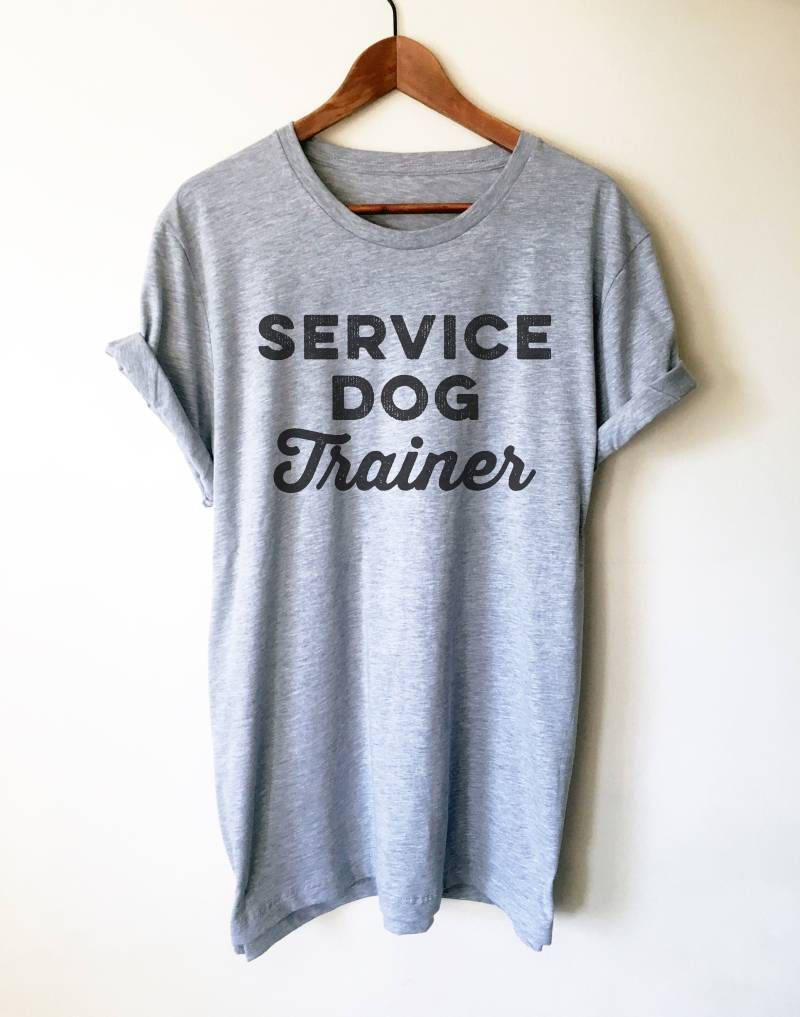 Service-Hundetrainer Unisex Shirt - Hundetraining Tshirt, Service-Hundehemd, Hunde Papa Shirt, Hundeliebhaber Tshirt von StagandPeachCo