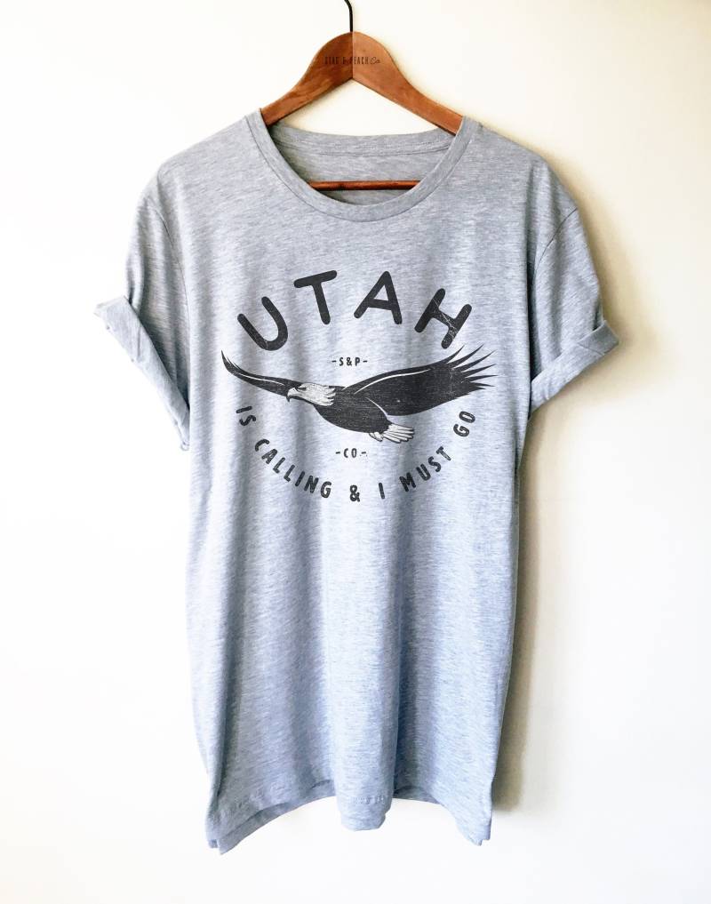 Utah Ruft Unisex Hemd - State Hemd, Salt Lake City Zion Nationalpark Geschenk, Bryce Canyon Pride Souvenir von StagandPeachCo