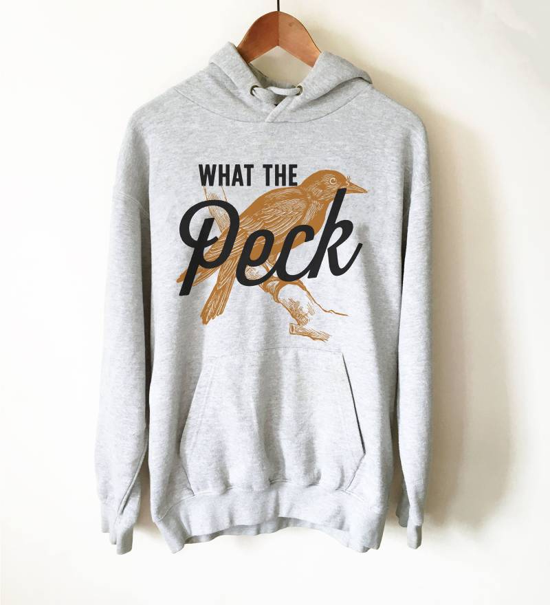 What The Peck Unisex Hoodie - Vogelbeobachter Shirt, Geschenk, Birding Ornithologie, Vogelliebhaber Vogel Birdie von StagandPeachCo