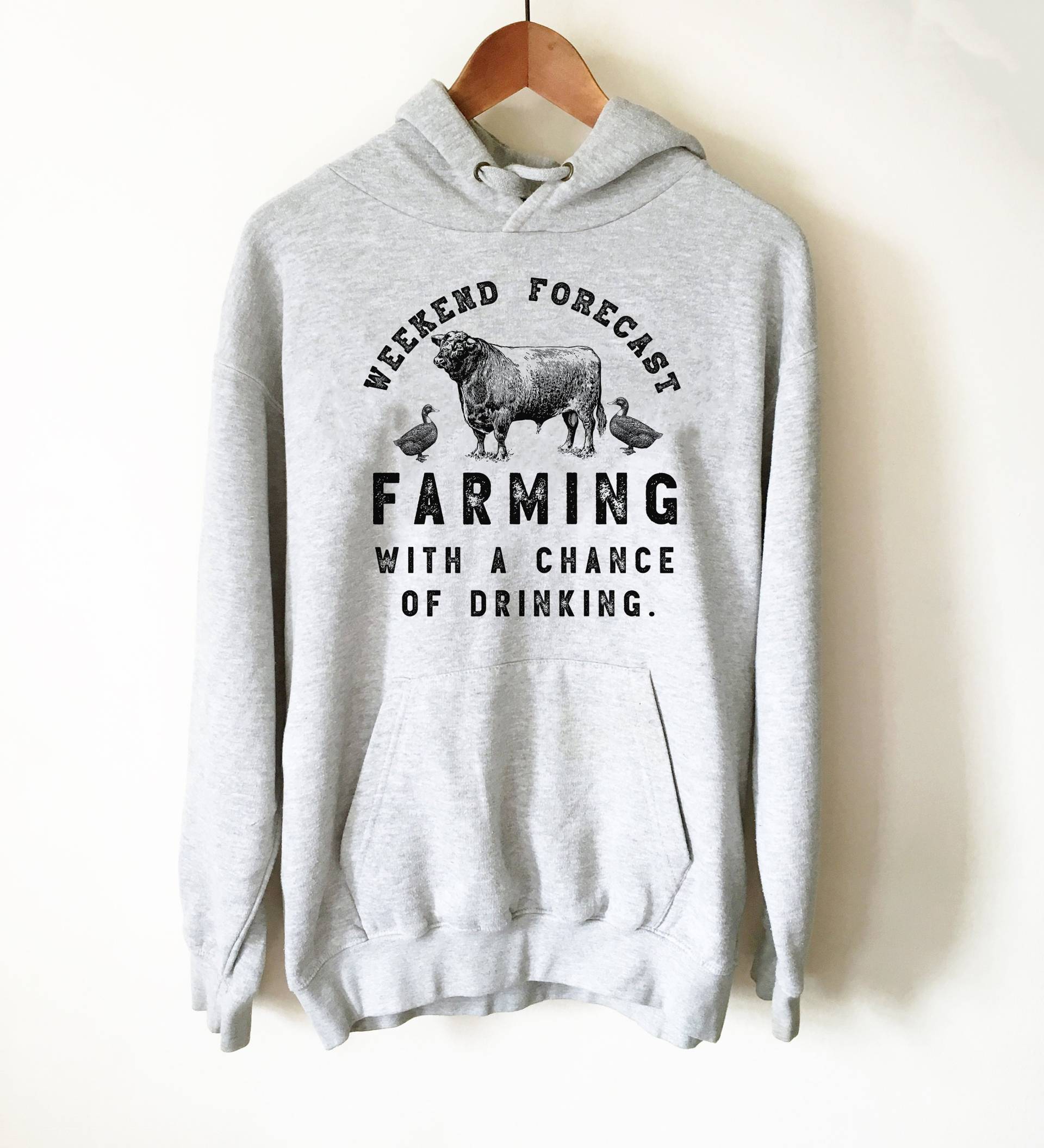 Wochenend Vorschau Landwirtschaft Hoodie - Bauernhof Shirt, Bauer Hoodie, Frau Landwirtschaftsleben Landwirtschafts Geschenk von StagandPeachCo