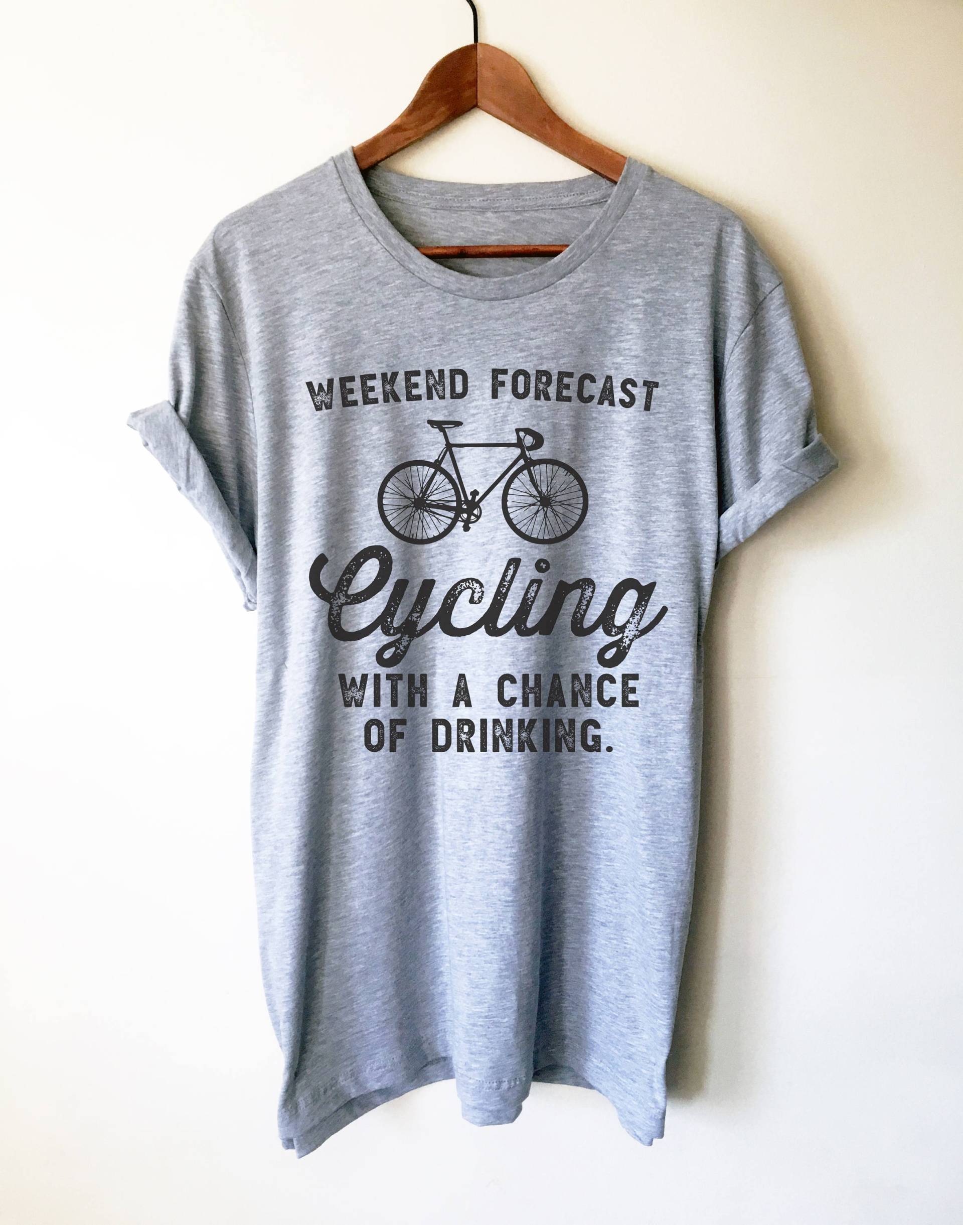 Wochenend Vorschau Radfahren Unisex Shirt - Radsport Shirt, Radfahrer Geschenk, Fahrrad Trinkshirt, Geschenk Wochenend Vorschau Radfahren Unisex Shirt - Radsport Shirt, Radfahrer Geschenk, Fahrrad Trinkshirt, Geschenk von StagandPeachCo