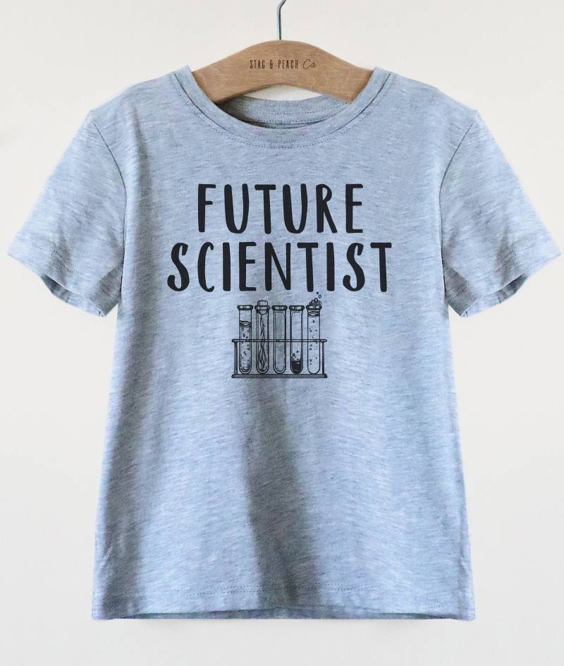 Zukünftiger Wissenschaftler T-Shirt - Mädchen-Wissenschaftler-Shirt, Mini-Wissenschaftler-T-stück, Wissenschafts-Jugend-T-Shirt von StagandPeachCo