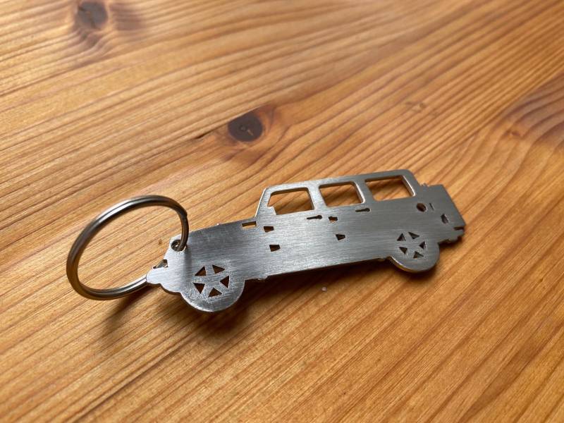 Jeep Wrangler Jku Jlu Schlüsselanhänger, Edelstahl von StahlzeitDesign
