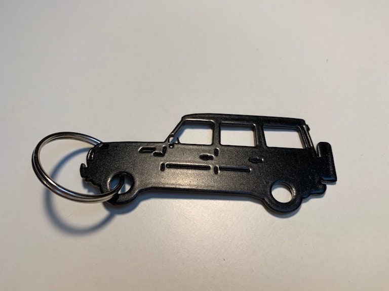 Mercedes G Model Schlüsselanhänger, Edelstahl, Schwarz von StahlzeitDesign
