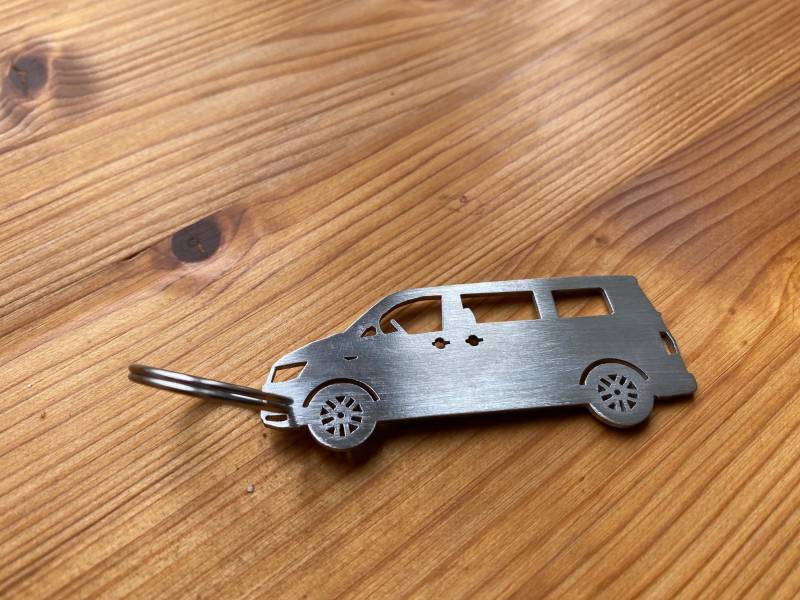 Volkswagen T5 T6 Bulli Schlüsselanhänger, Edelstahl von StahlzeitDesign